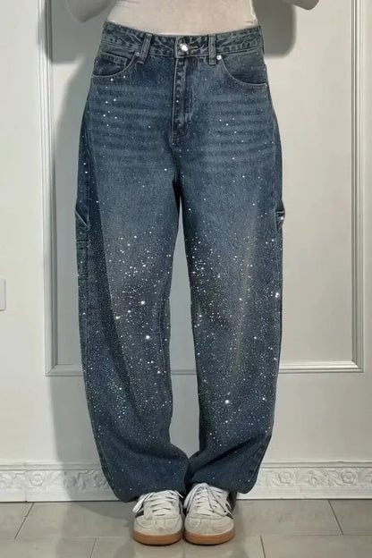 Talia | High-Waist Glitter Jeans