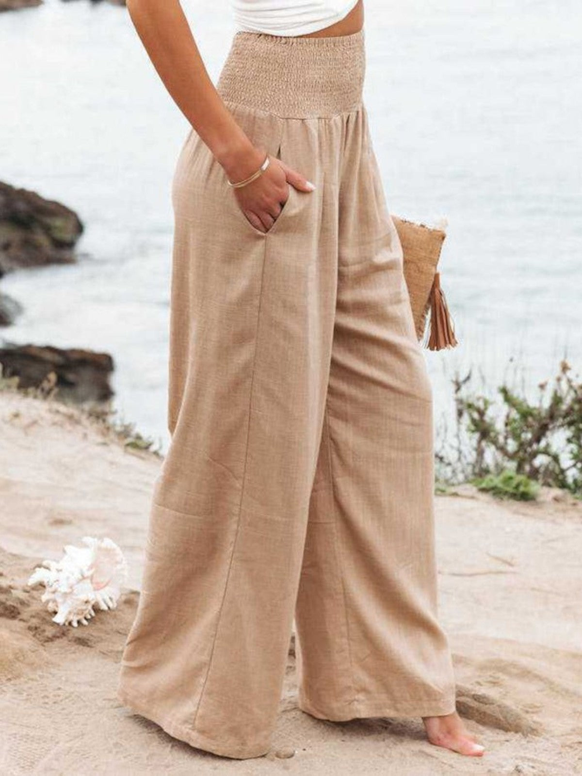 Taikoo | Remi Wide-Leg Linen Trousers