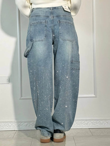 Talia | High-Waist Glitter Jeans