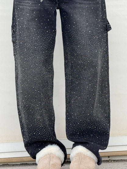 Talia | High-Waist Glitter Jeans