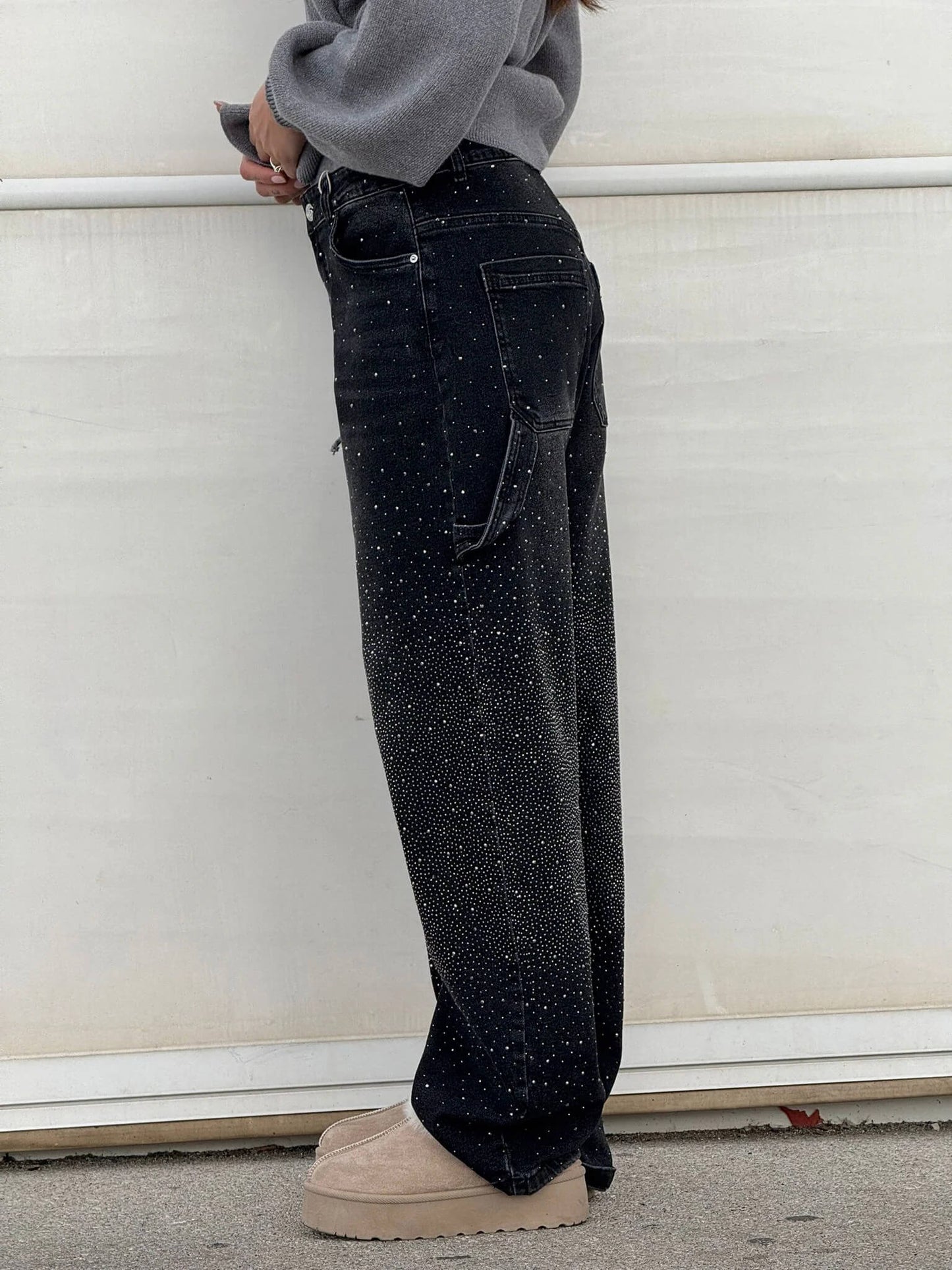 Talia | High-Waist Glitter Jeans