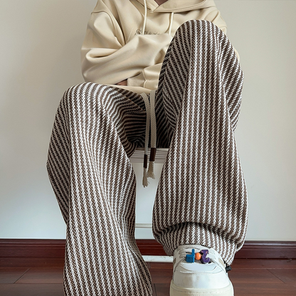 Modern Herringbone Relaxed Sweatpants