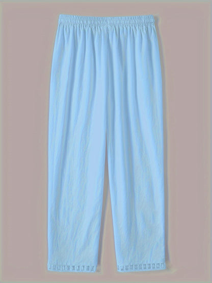 Taikoo | Relaxed Contrast Trim Cropped Pants