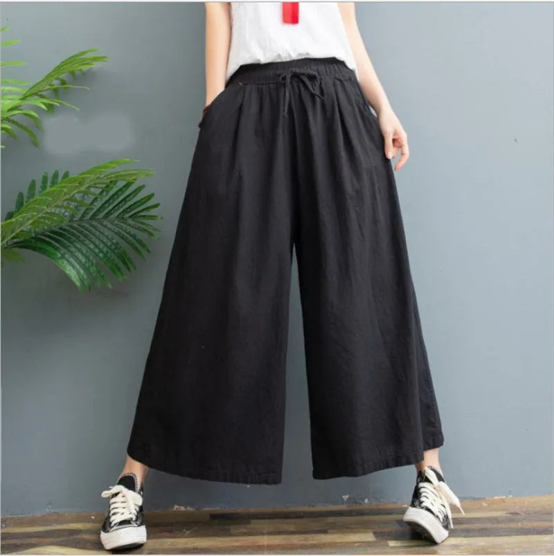 Taikoo | Pleated Linen Comfort Fit Pants
